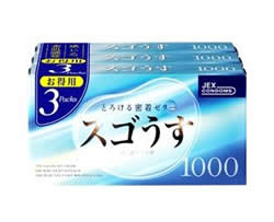 【5個セット】【即納】　【3個パック♪】 JEX スゴうす　1000 コンドーム　12個入り×3個パック×5個セット　【正規品】