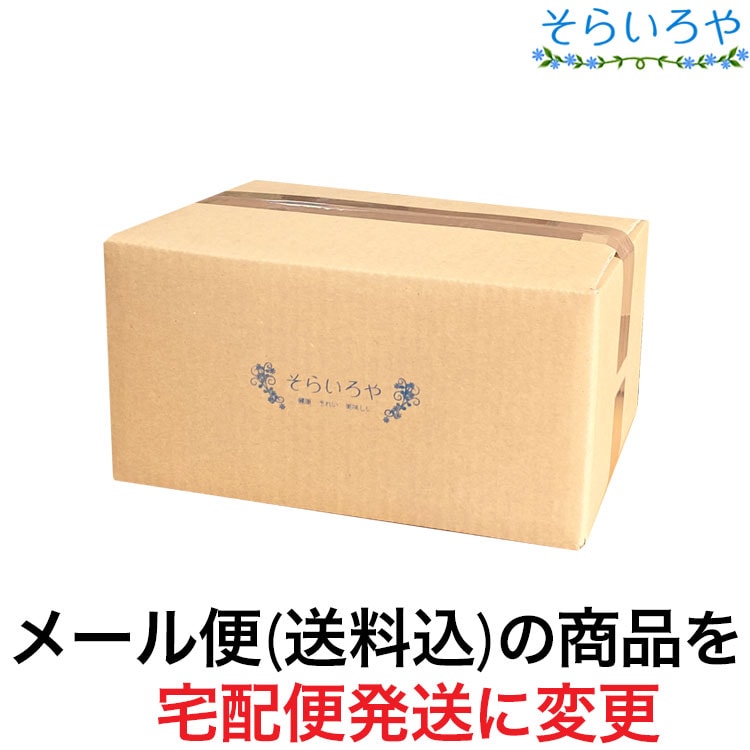 宅配便変更オプション：メール便送料無料の商品を＋600円で宅配便で発送します。（※北海道・沖縄・離島は＋800円）