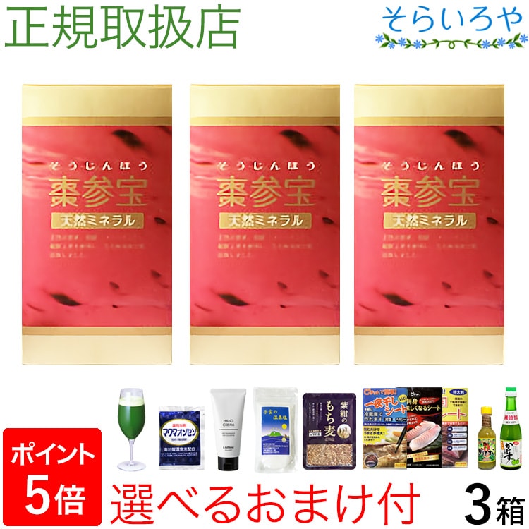 棗参宝 そうじんほう 100粒×3箱 棗（なつめ）の鉄分＋阿膠（コラーゲン） 妊活 徳潤