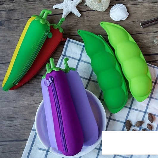 ペンケース おもしろい かわいい ペンポーチ 野菜 ゴーヤ 白菜 にんじん チリ トウモロコシ 筆箱 小学..