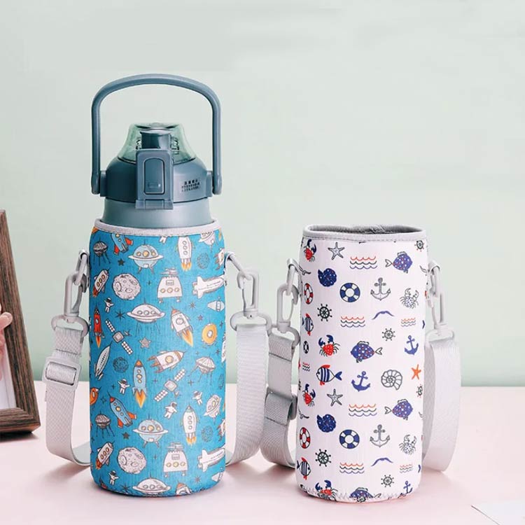 水筒カバー ボトルカバー ショルダー ボトルホルダー 水筒ホルダー ボトルケース 水筒ケース マグボトルカバー 肩掛け 子供 大人 持ち運び ショルダー ドリンクホルダー ペットボトルカバー 小学生 ストラップ サイズ調整可 キャンプ 学校 アウトドア 遠足 送料無料 2