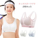 ブラジャー 中学生 スポーツブラ 2枚セット 女子 ジュニア メッシュ ハーフトップ 2枚セット 通気 揺れない 中学生 小学生 肌着 思春期 高校生 ダンス スポブラ 下着 ファーストブラ ジュニアブラ 体操 体育 ノンワイヤー ジュニアブラ 春 夏 秋