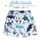 水着 男の子 パンツ サーフパンツ パンツ 水遊び 恐竜柄 水着 ビーチパンツ スイミング キッズ 子供用 小学生 シンプル 総柄 花柄 水泳 海パン プール ...