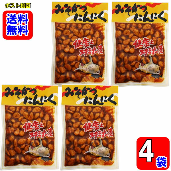 みそかつにんにく 210g×4袋お試しセット【メール便送料無料】