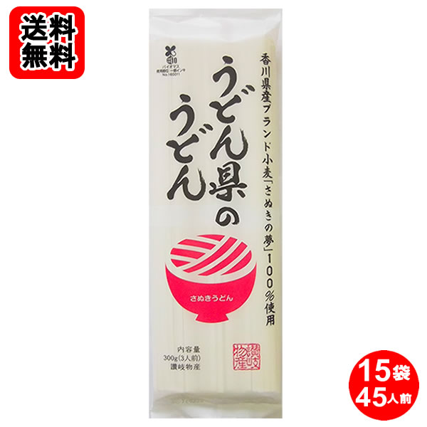 Other - うどん県のうどん 300g×15袋（計45人前）お買い得セット 讃岐物産【送料無料】