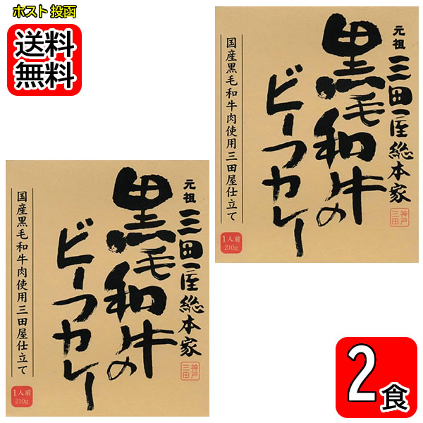 三田屋総本家 黒毛和牛のビーフカレー×2食セット