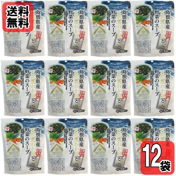 島根県産天然茎わかめと野菜のスープ...