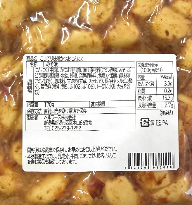 こってり味噌かつおにんにく 170g×12袋お試しセット【送料無料】