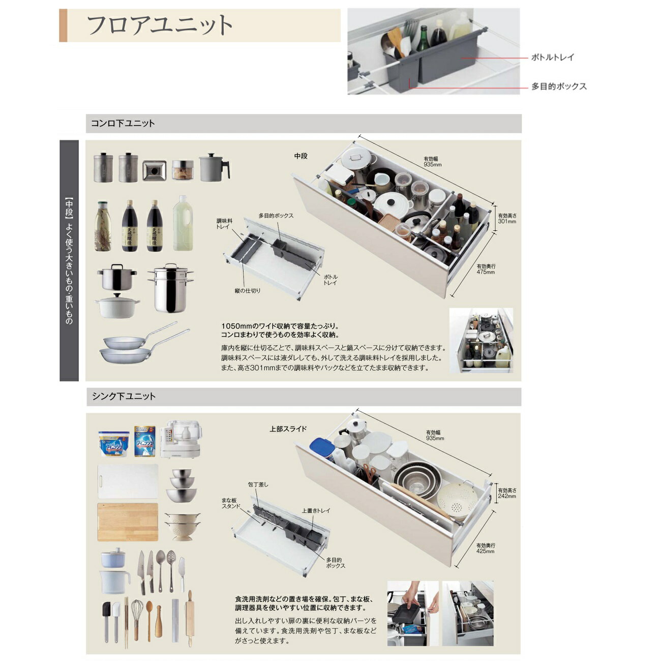 パナソニック　キッチン　リフォムスユニットオプション　多目的ボックス【VJS001SPSB】※QSS001SPSB 2