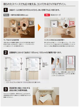クリナップ BGAシリーズ 洗面化粧台セット間口60cm ハイグレードタイプ1面鏡(LEDランプ/曇り止めヒーター付)【M-(H/L)601GAEH+BGAL60TNMKW□】BGAL60TNMKWN BGAL60TNMKWD BGAL60TNMKWW