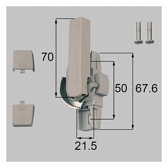 LIXIL(トステム) 窓(サッシ)部品(鍵・錠)クレセント中(左用)【W-02L-BZLV】