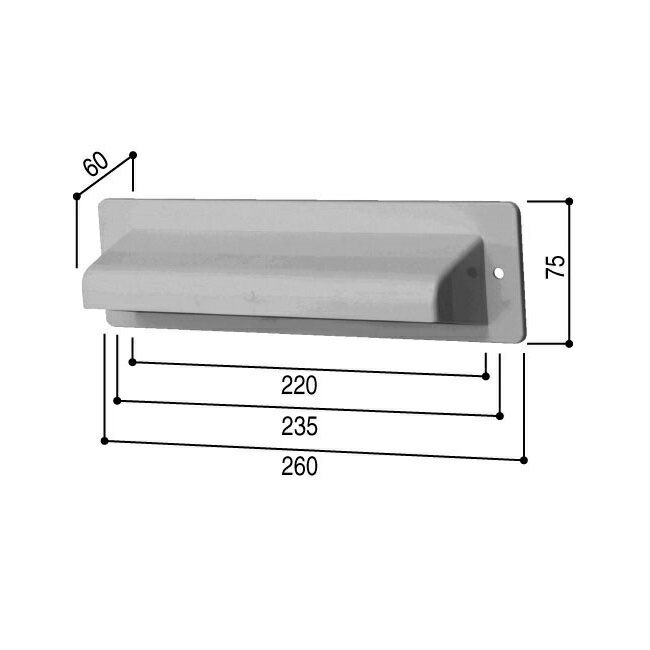 YKK-AP　玄関ドア部材ポスト・郵便受け　ポスト口(屋内側)　ポスト口(屋内側)カバー【HH2K6511】