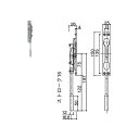 YKK-AP 玄関ドア部材フランス落し・受け フランス落し【HHJ0375】