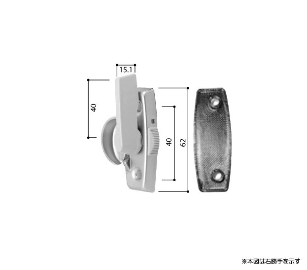 Rakuten - YKK-AP　窓部材クレセント左勝手カバー無ピッチ40【HHJ0896】