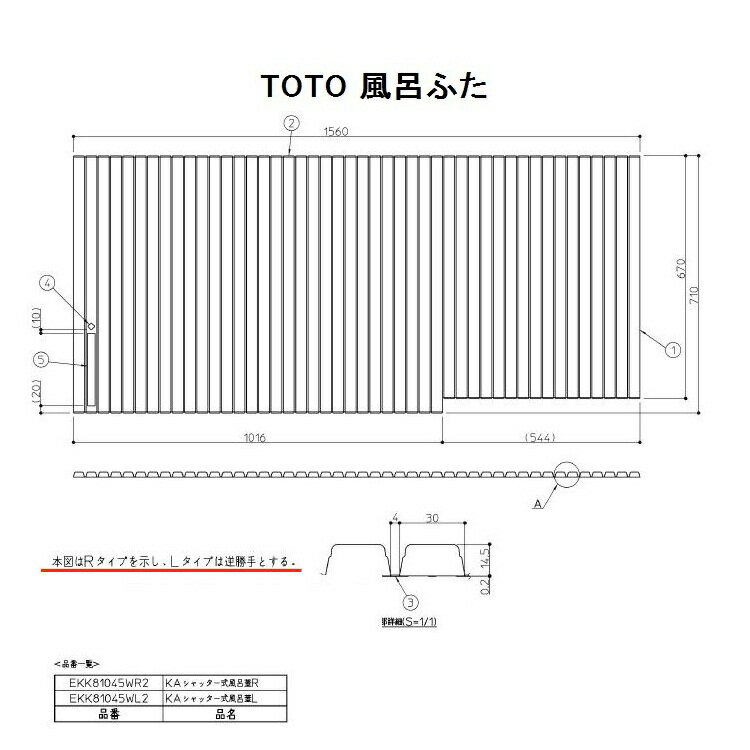 TOTO(トートー) ekk 風呂ふた｜その他の住宅建材 通販・価格比較 - 価格.com