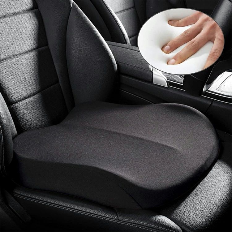 ウェッジクッションカーシートブースター 運転席用 洗える 大人用 カーブースターシート 滑り止め バックレスブースターカーシート ポータブルカーシート 高さ10cm カーシート