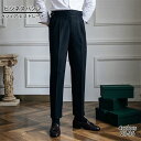 【楽天スーパーSALE】スラックス メンズ ハイウエスト パンツ ビジネス フォーマル カジュアル スリム ストレート パンツ メンズ 英国風 レトロ パンツ