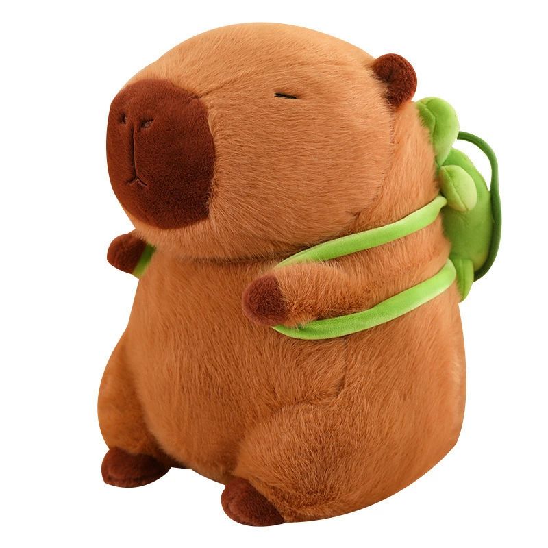 ぬいぐるみ カピバラ 動物 ぬいぐるみ 抱き枕 もこもこ 可愛い お誕生日プレゼント インテリア 店飾り カメカバン付き お祝いプレゼント 23cm 35cm 45cm 55cm