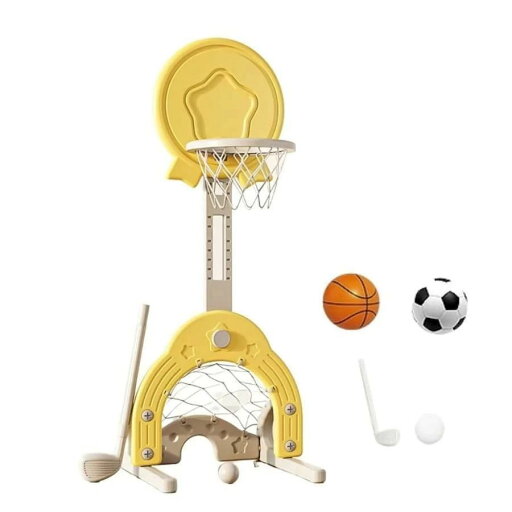 ミニ 3in1 バスケットゴール 子供用 バスケットボールフープセット ボックス早期教育のおもちゃラック 高さ調節可能 (バスケット サッカー ゴルフ付き) 室内 ミニ 3in1 バスケットゴール 子供用 バスケットボールフープセット ボックス早期教育のおもちゃラック 高さ調節可能 (バスケット サッカー ゴルフ付き) 室内