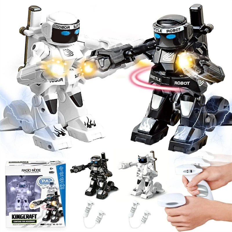 対戦ロボットセット ロボット おもちゃ 電動ロボット 2台セット 超カッコイイ バトルボクシングロボット 拳闘ロボット 対戦型 体感操作 体験リモコン 多機能 ラジコン 充電式 男の子 子ども ゲーム 誕生日 プレゼント 贈り物 6歳 7歳 8歳 9歳