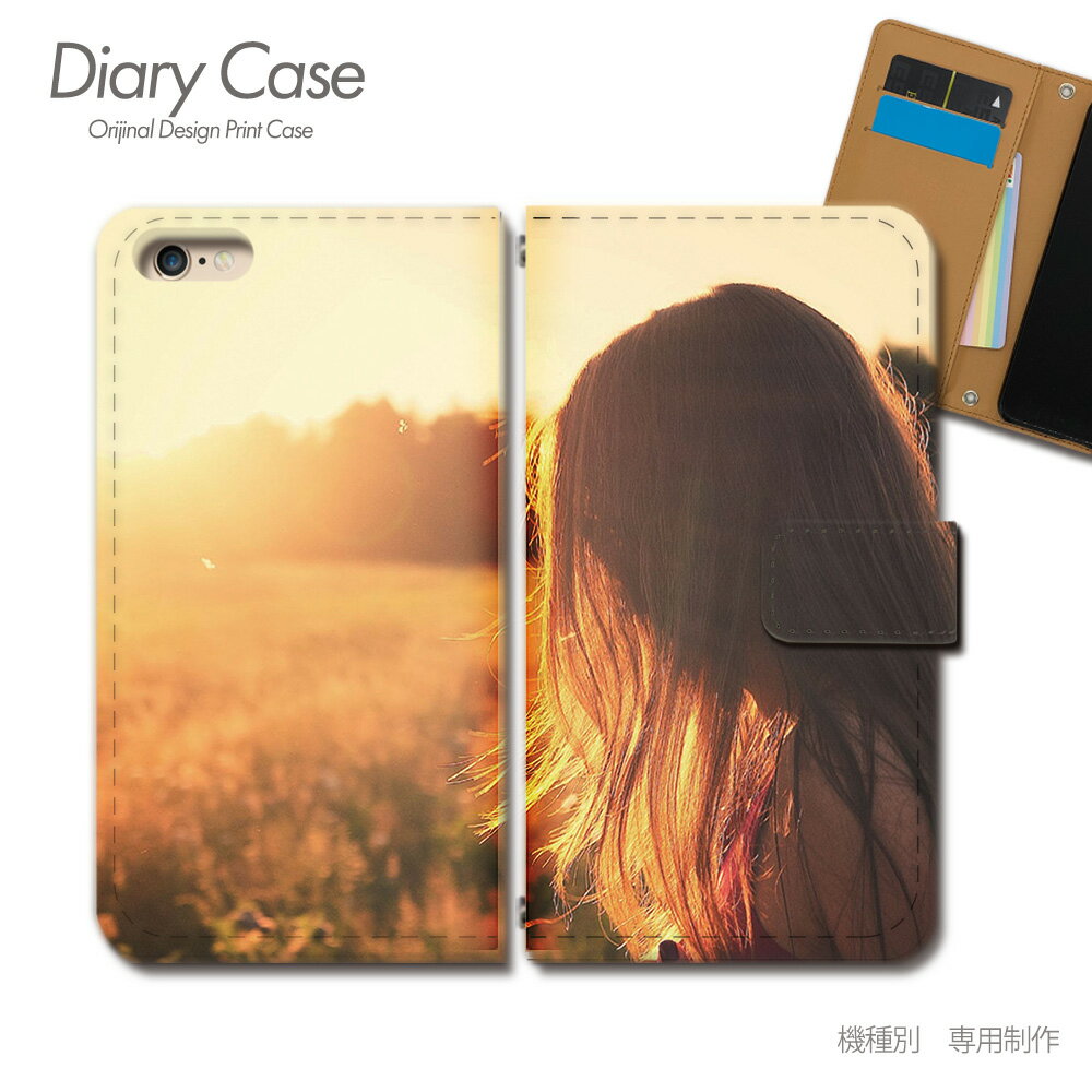 arrows We ケース 手帳型 A101FC PHOTO 女性 草原 モデル スマホケース 手帳型 スマホカバー スマホ ケース 手帳 携帯ケース e017604_01 ポスター アローズ あろーず 富士通