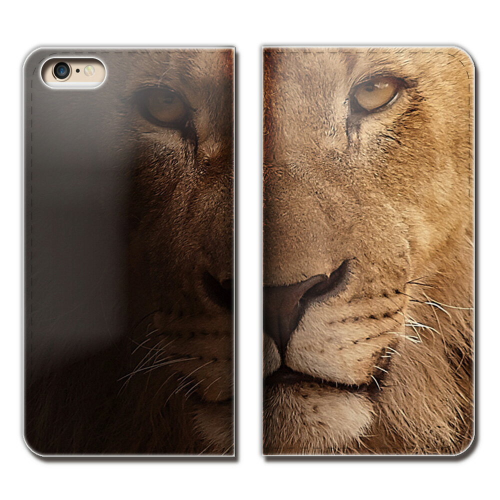 XPERIA Z5 SO-01H ケース 手帳型 ベルトなし PHOTO ライオン アニマル 百獣の王 スマホ カバー ポスター03 eb18101_02