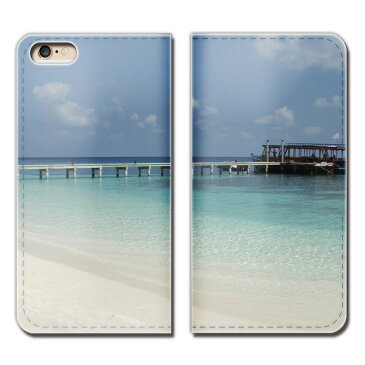 iPhone8 (4.7) iPhone8 ケース 手帳型 ベルトなし 夏 海水浴 海岸 サマー マリン スマホ カバー 海02 eb15104_03