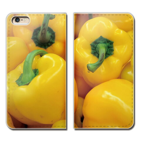 iPhone SE 第1世代 iPhoneSE スマホ ケース 手帳型 ベルトなし 野菜 サラダ パプリカ POP スマホ カバー カラフル01 eb00403_05