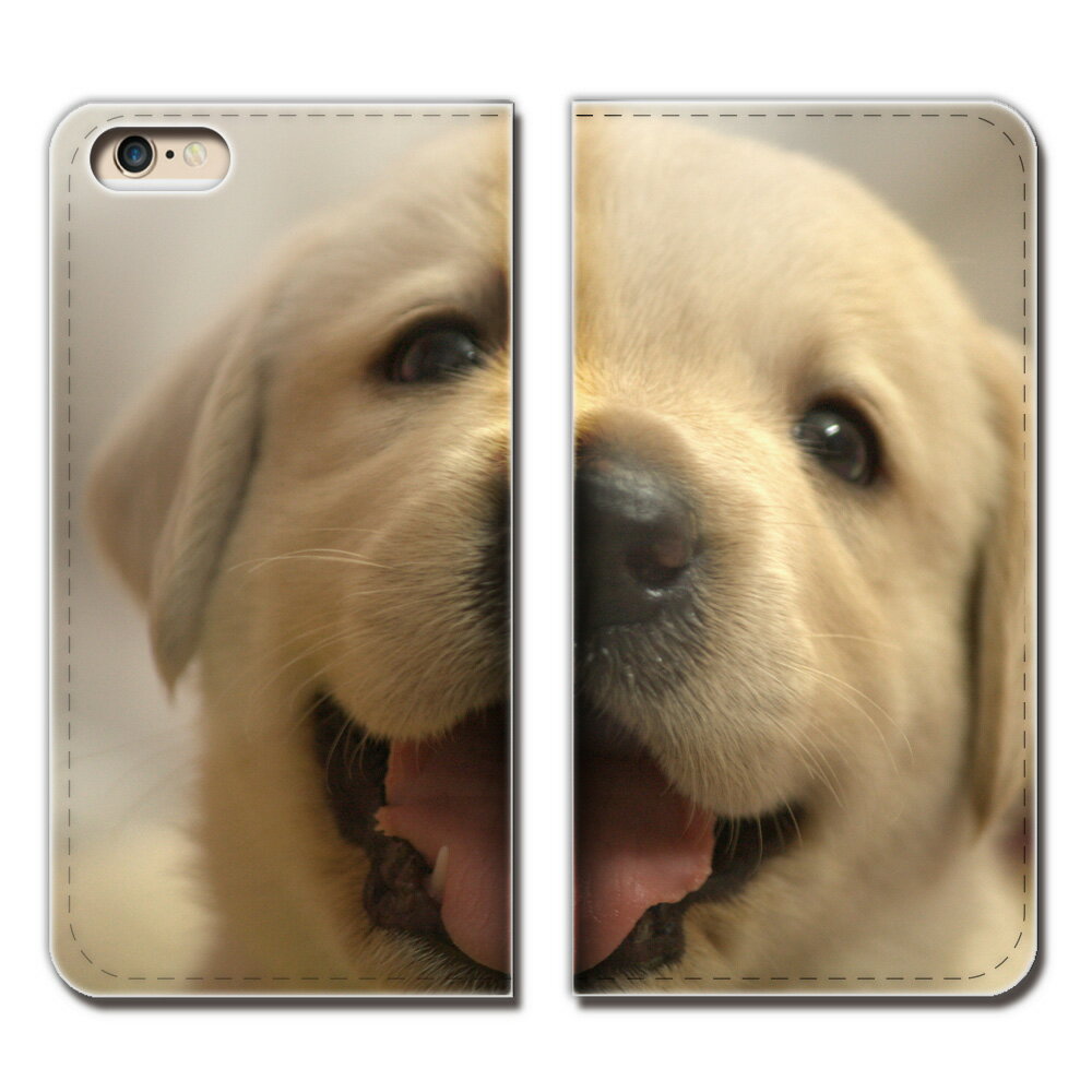 iPhone6 Plus（5.5） iPhone6Plus ケース 手帳型 ベルトなし ペット 犬 わんちゃん いぬ スマホ カバー アニマル02 eb24001_04