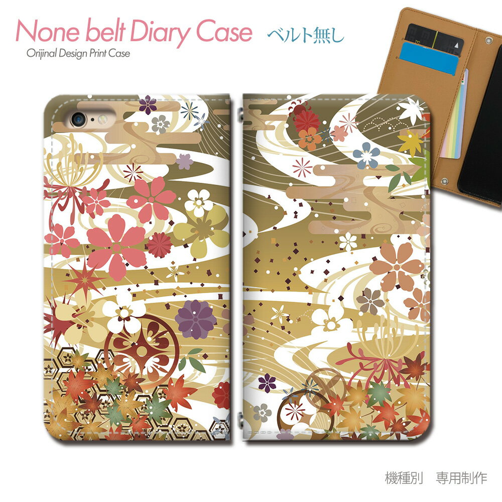 Galaxy S20 5G SC-51A スマホケース 手帳型 ベルトなし 和風柄 日本 紅葉 着物 伝統 スマホ カバー 和柄 バンドなし マグネット 手帳 携帯ケース eb27504_01 ギャラクシー ぎゃらくしー プラス