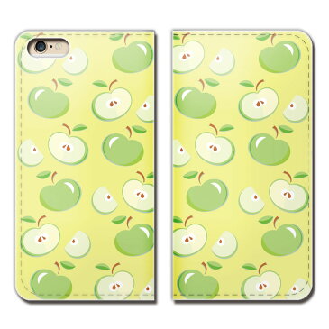 AQUOS PHONE Xx mini 303SH ケース 手帳型 ベルトなし リンゴ りんご 林檎 果物 フルーツ スマホ カバー 食べ物 フード eb25803_05