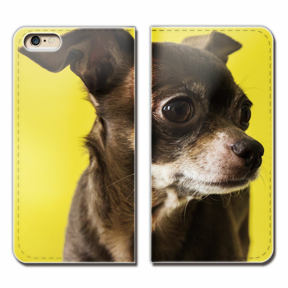 OPPO A73 CPH2099 スマホ ケース 手帳型 ベルトなし 犬 いぬ ペット かわいい チワワ スマホ カバー 犬写真 eb29101_05