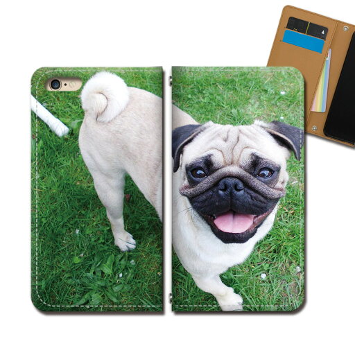 Xperia XZ3 SO-01L スマホ ケース 手帳型 ベルトなし 子犬 イヌ いぬ ペット かわいい パグ スマホ カバー いぬ画像 eb29902_05 Xperia XZ3 SO-01L スマホ ケース 手帳型 ベルトなし 子犬 イヌ いぬ ペット かわいい パグ スマホ カバー いぬ画像 eb29902_05