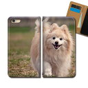 OPPO A54 5G UQ mobile CPH2303 スマホ ケース 手帳型 ベルトなし 子犬 イヌ いぬ ペット ポメラニアン スマホ カバー いぬ画像 eb29903_02(2)