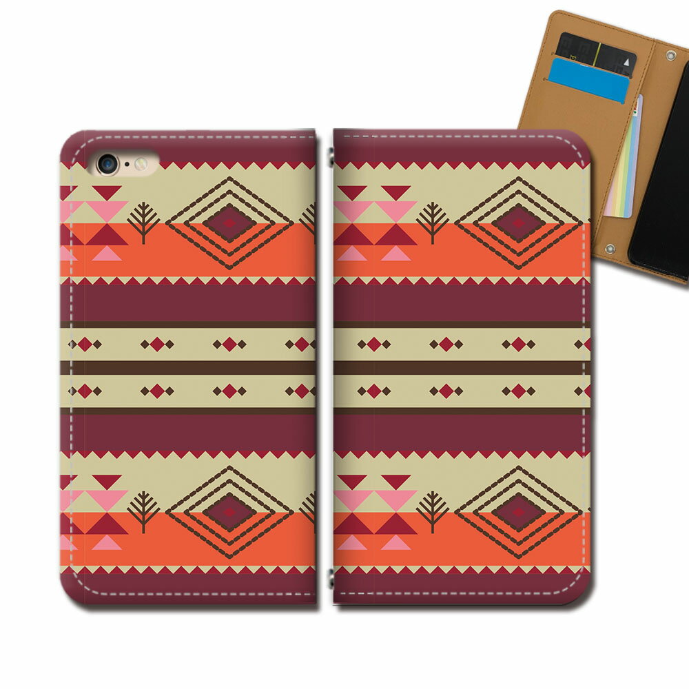 Galaxy A51 5G SC-54A スマホ ケース 手帳型 ベルトなし 模様 柄 ネイティブ スマホ カバー フェミニン eb32204_03