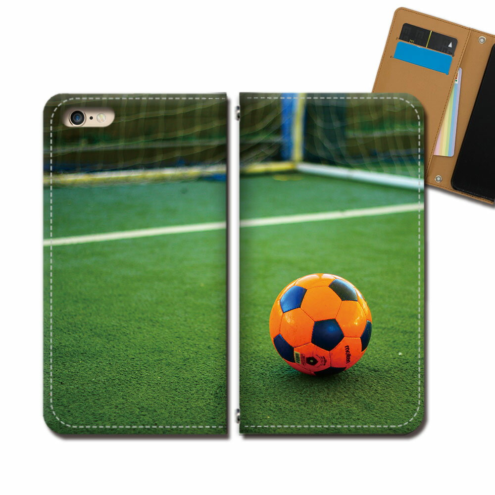 Xperia 5 SO-01M スマホ ケース 手帳型 ベルトなし サッカー スポーツ ボール スマホ カバー ポスター eb32604_04