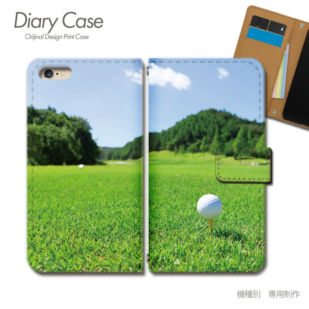 iPhone 14 Pro ケース 手帳型 iPhone14Pro ゴルフ GOLF 芝生 グリーン パター スマホケース 手帳型 スマホカバー スマホ ケース 手帳 携帯ケース e033402_01 スポーツ 各社共通 アイフォン あいふぉん