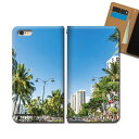 Xperia 1 802SO スマホ ケース 手帳型 ベルトなし HAWAII ハワイ ダイヤモンドヘッド スマホ カバー ハワイ eb33702_03(2)