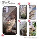 スマホケース 小動物 ハードケース 動物 ペット 可愛い カワウソ かわうそ 携帯ケース カバー iPhone 15 iPhone15Pro iPhone14 iphoneSE 第3世代 iPhone13 iPhone8 強化ガラスとTPUのハイブリッドケース b026201