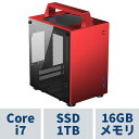 コンパクトPC / TS-I7700MT8R （RED） i7-11700(8コア16スレッド) 1TB SSD(M.2 NVMe) 無線LAN(802.11ax) + BT5.2 対応 Windows10 HOME