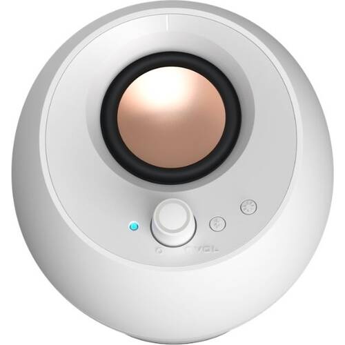Creative Pebble Pro [SP-PBLPRO-WH] 有線USB/有線アナログ/Bluetooth対応 ステレオスピーカー RGBライティング対応 ホワイト shoptsukumo-10020881 ツクモ 楽天市場店 サンプル画像3