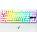 Huntsman V3 Pro Tenkeyless (White Edition) 有線 英語配列テンキーレス光学式キーボード 【日本正規代理店保証品】RZ03-04981700-R3M1