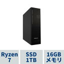 スリム型PC TSUKUMOPC_Slim TS7A-C251B/R/CP1 Ryzen7 /16GBメモリ /1TB SSD