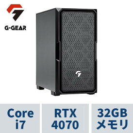 ゲーミングPC G-GEAR GE7JC-242B/SP2__ Corei7 /RTX4070 /32GBメモリ /1TB SSD /※0x12B適用済UEFI