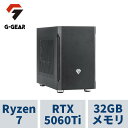 ゲーミングPC G-GEAR mini GI7A-E251B/CP1 Ryzen7 7800X3D /RTX5060Ti(16GB版) /32GBメモリ /1TB SSD /WiFi+Bluetooth対応