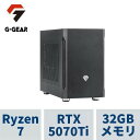 ゲーミングPC G-GEAR mini GI7A-H253B/CP1 Ryzen7 9800X3D /RTX5070Ti /32GBメモリ /2TB SSD /WiFi+Bluetooth対応