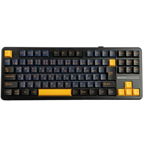 F87J-RP-TB 有線/USB無線/Bluetooth対応 日本語配列テンキーレス Reaperメカニカルスイッチ Thunder Black ゲーミングキーボード