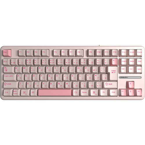 F87J-SV-PK 有線/USB無線/Bluetooth対応 日本語配列テンキーレス Star Vectorメカニカルスイッチ Pink ゲーミングキーボード