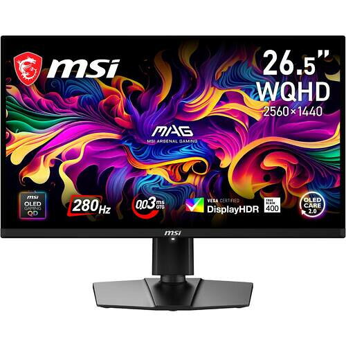 MAG 272UP QD-OLED E16 26.5インチ 4K ゲーミングモニター QD-OLED 165Hz 0.03ms