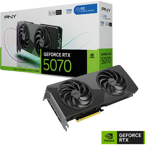 PNY GeForce RTX 5070 12GB OC SLIM VCG507012DFSXPB1-O